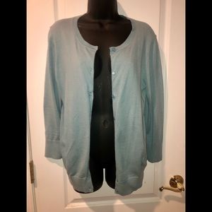 NWOT | LOFT Aqua Cardigan